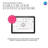 Client Content Review & Approval Calendar Canva Template