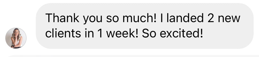 Customer testimonial screenshot