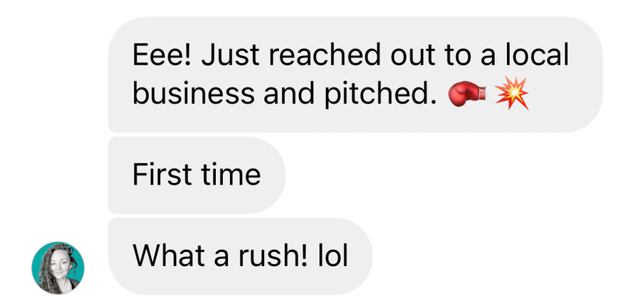 Customer testimonial screenshot