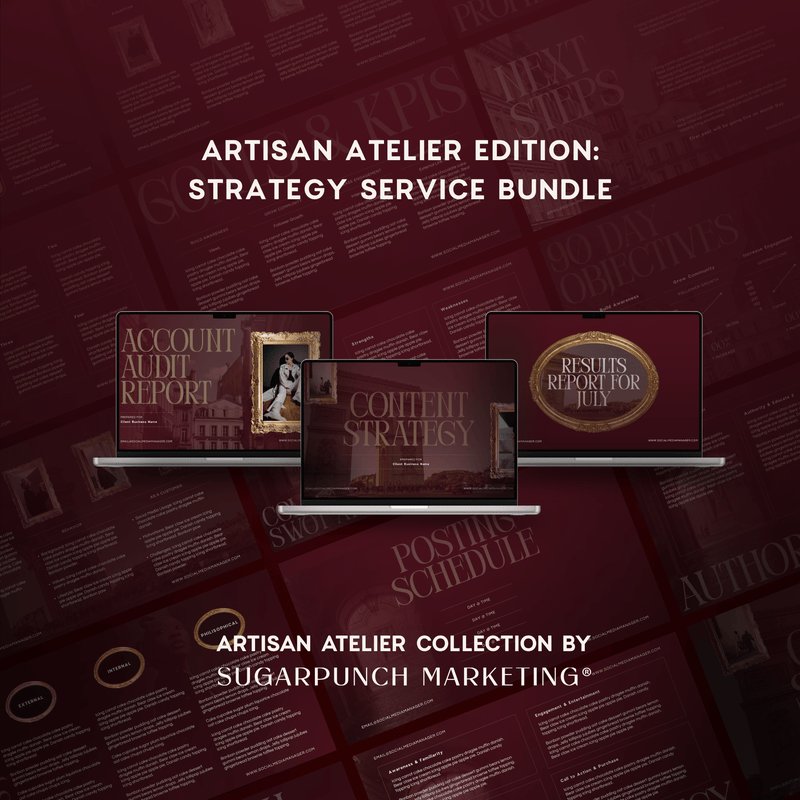 Artisan Atelier Edition: Strategy Service Template Bundle - Sugarpunch Marketing