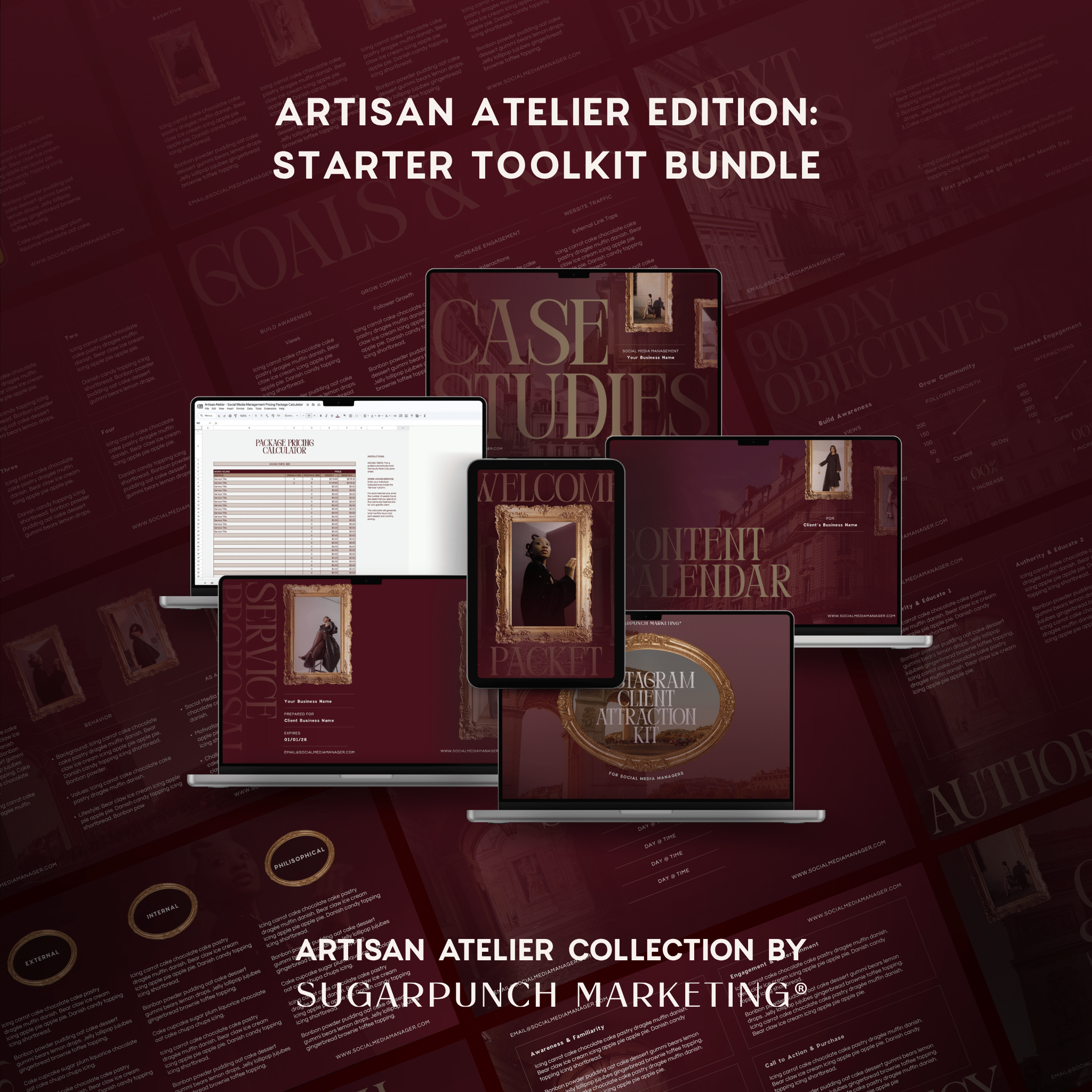 Artisan Atelier Edition: Ultimate Social Media Manager Starter Toolkit Bundle - Sugarpunch Marketing