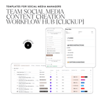 ClickUp for Teams: Social Media Content Creation Workflow Hub - Sugarpunch Marketing