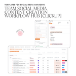 ClickUp for Teams: Social Media Content Creation Workflow Hub - Sugarpunch Marketing