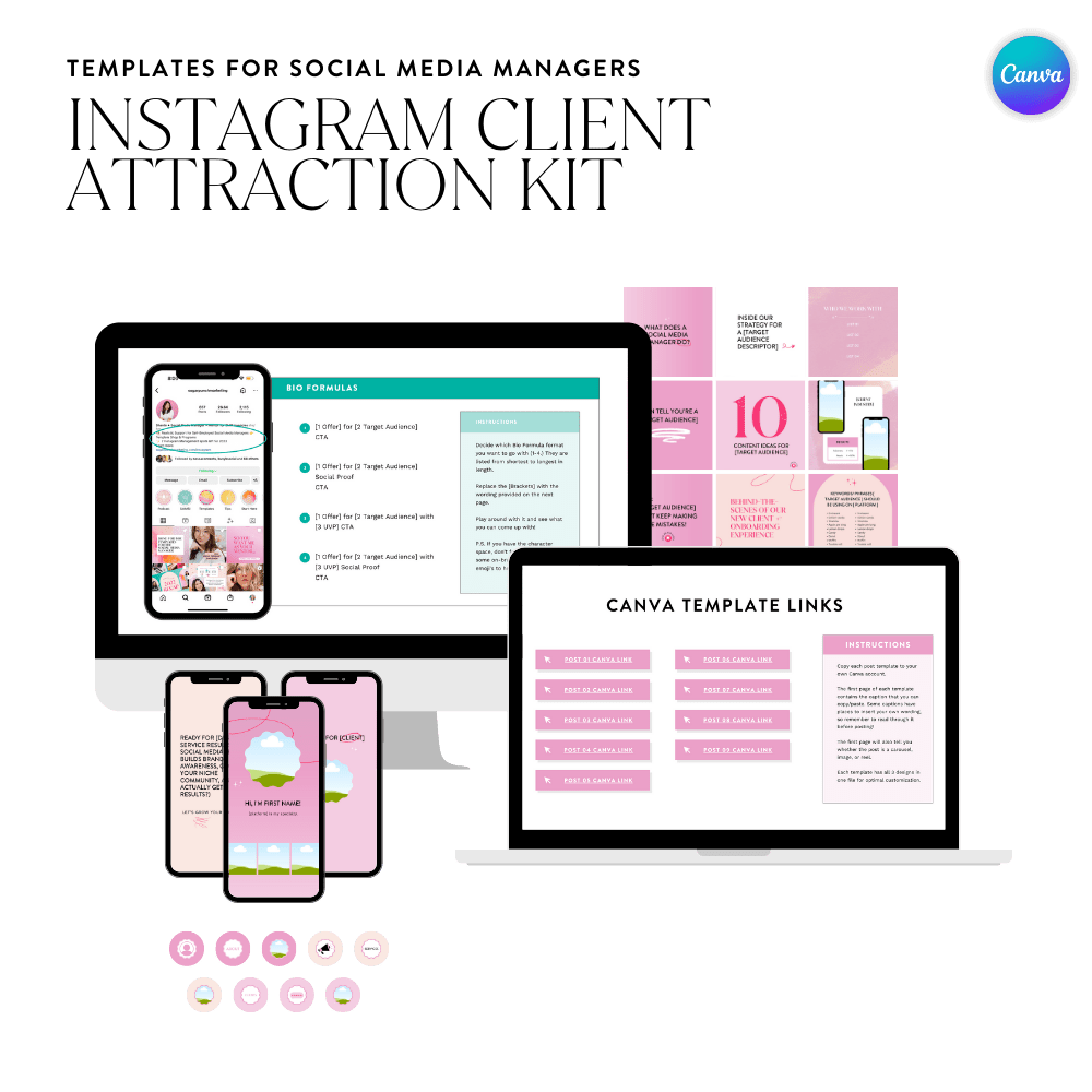 Instagram SMM Client Attraction Kit - Sugarpunch Marketing