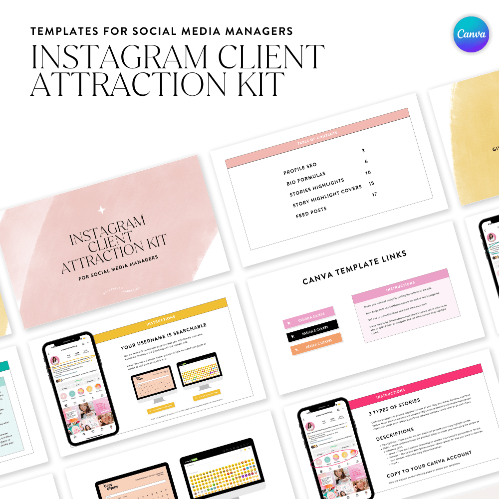 Instagram SMM Client Attraction Kit - Sugarpunch Marketing