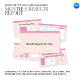 Monthly Insights Results Report Template - Sugarpunch Marketing