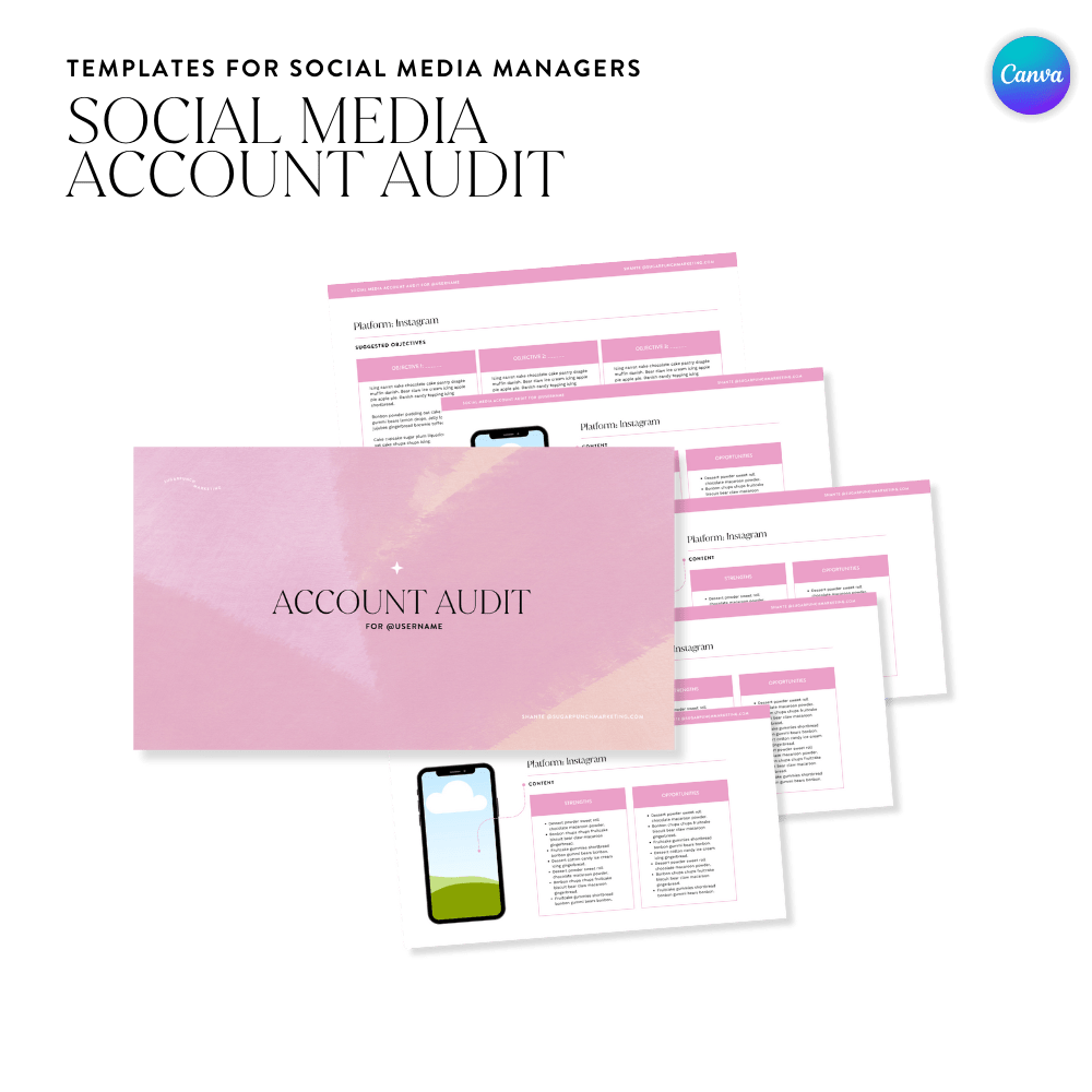 Social Media Audit Template - Sugarpunch Marketing