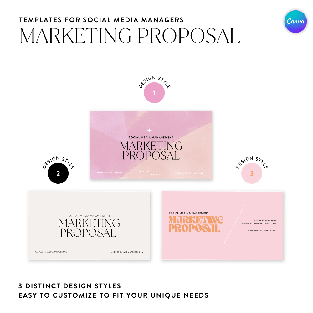 Social Media Marketing Proposal Canva Template - Sugarpunch Marketing