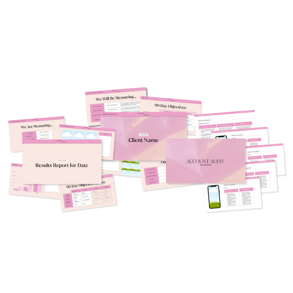 Social Media Strategy Service Template Bundle - Sugarpunch Marketing