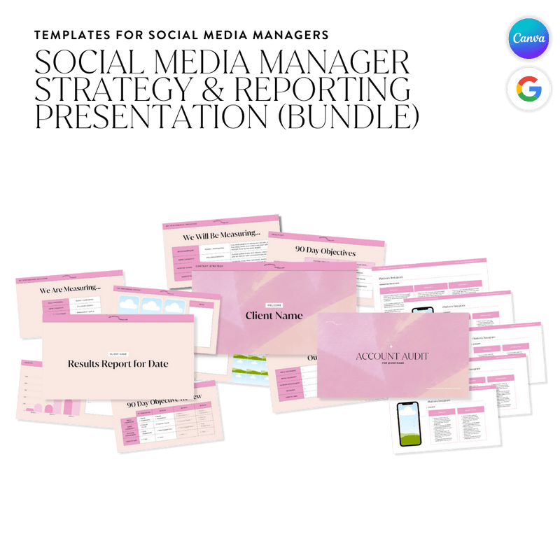 Social Media Strategy Service Template Bundle - Sugarpunch Marketing